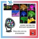 IP65 240V 12W RGB Outdoor LED Spotlight Flood Light Garden Trees