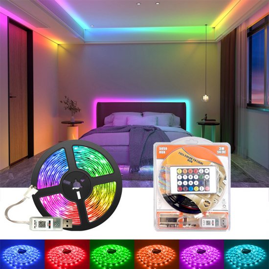 USB Bluetooth Magic Color Running LED Strip Light 5M Set - Click Image to Close