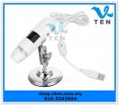 USB Digital Microscope Camera 50-500X 2MP wt 8 LED Light White