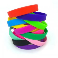 180x12x2mm Children Silicon Wristband Rubber Wristband Bracelet