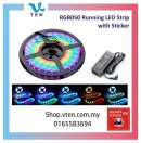 5Meter IP65 RGB5050 Pixel RGB Strip Light Magic LED Lampu &Power