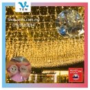 4Mx0.6M 100Leds Blink LED Curtain Light Icicle String 带闪泡窗帘灯