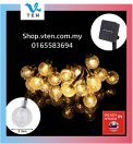100LEDS IP67 Crystal Ball Snow Ball Solar LED Light Garden Light