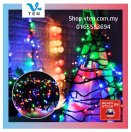 Waterproof 20M Black Flash Bubble Lighting Chain Stars Fairy Lig