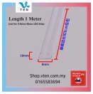 PVC Track Slot Clip Holder For 6x12mm Neon LED Strip Light 5-8mm