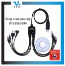 8 in 1 USB Programming Cable For Motorola Yaesu BAOFENG KENWOOD