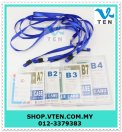 Working Card Exhibition Card Holder With 1.5cm Lanyard