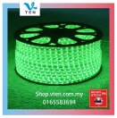Waterproof 240V Flexible Double Row Bright LED Strip Green 1M