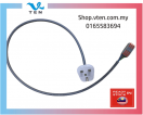 AC240V 1M 3 Pin Plug Cable With Wire Clipper Wire Power Supply