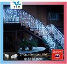 White 4x0.6Meter LED Curtain Light Icicle Light String Light