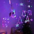 Christmas tree shaped decorative lights string deer and star Christmas tree shaped decorative lights string deer and star