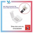 Solderless Clip-on 4 Pin 10mm 5050 RGB LED Strip Light Connector