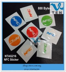 25mm Universal NTAG216 Epoxy Sticker 888 Byte Larger EEPROM