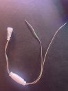 AC240V LED Light Male Female Connector Power Cable 40CM
