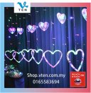 Marry Me Light Heart Shape Wedding Party Event Curtain Light