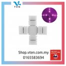 4 Pin 10mm X Shape + Shape Solerless Connector For LED Strip Lig
