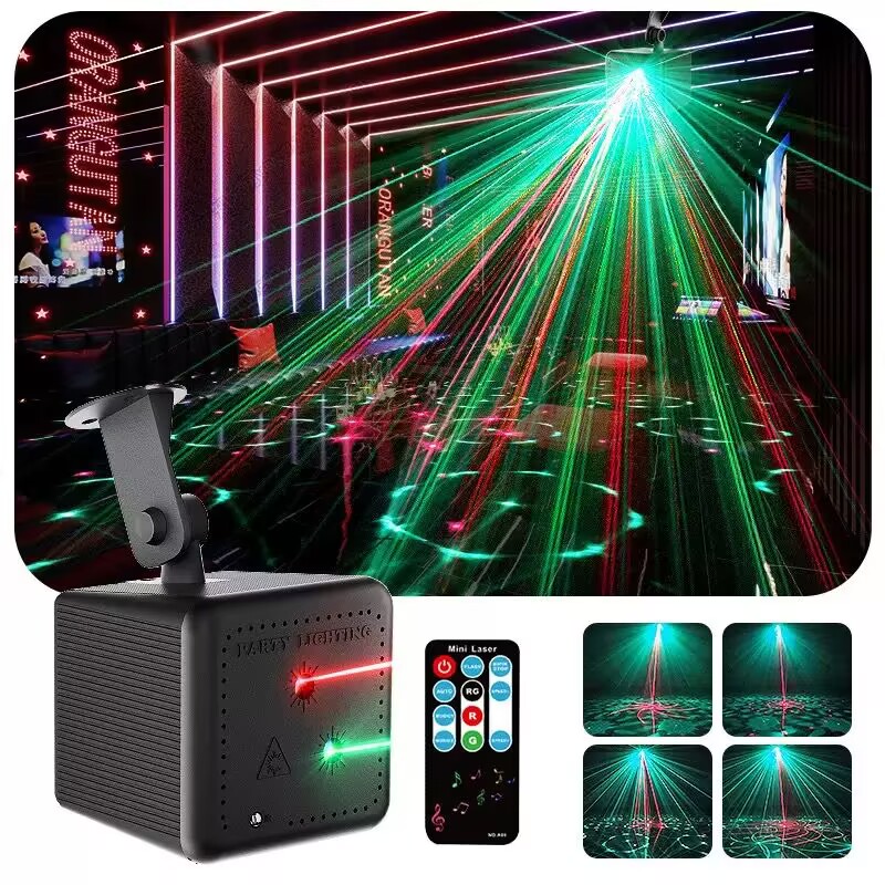 USB Laser Light Stage Light Disco Light Music KTV Light Lampu